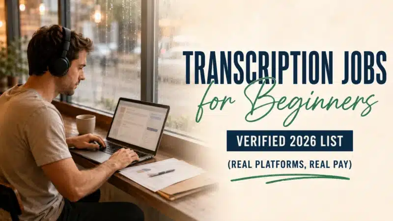 online transcription jobs featured image.