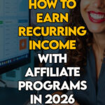 Solopreneur tracking recurring affiliate income from her blog traffic.