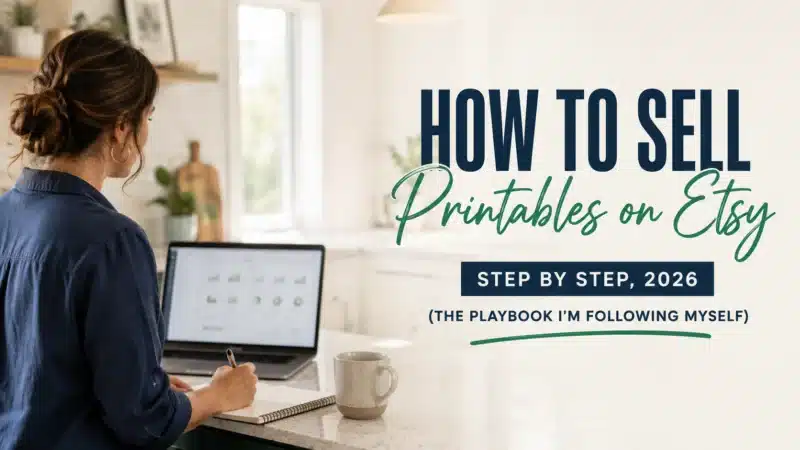 how to sell printables on Etsy featured image