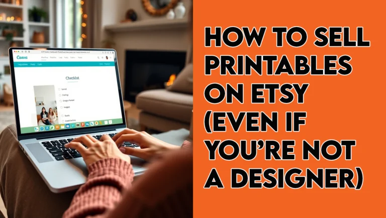 Using simple design tools to create digital downloads for an Etsy shop.