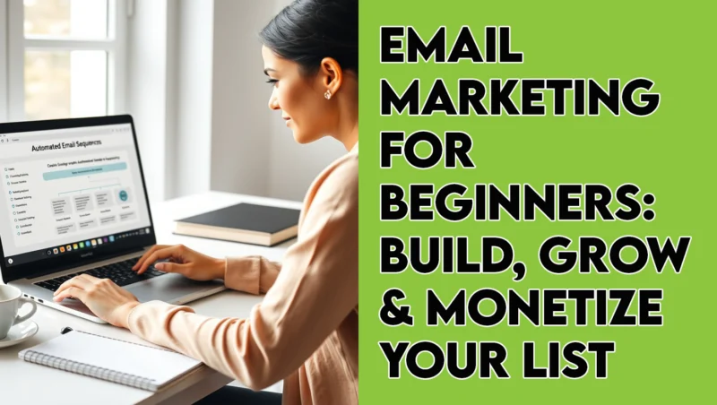 Woman Building an email automation system