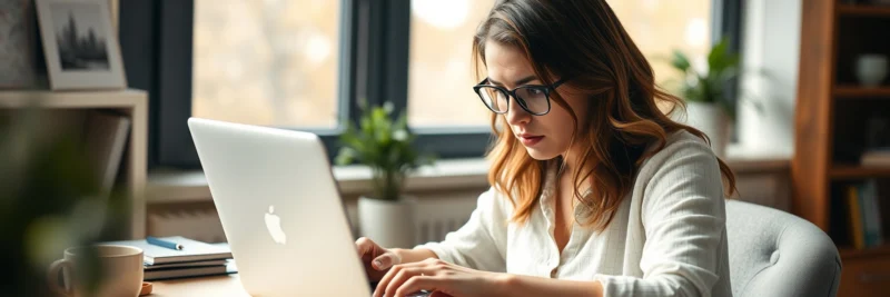 Blogger correcting mistakes while applying on page SEO tips for beginners