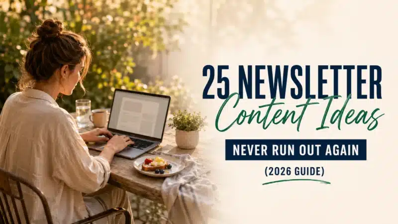 25 newsletter content ideas featured image