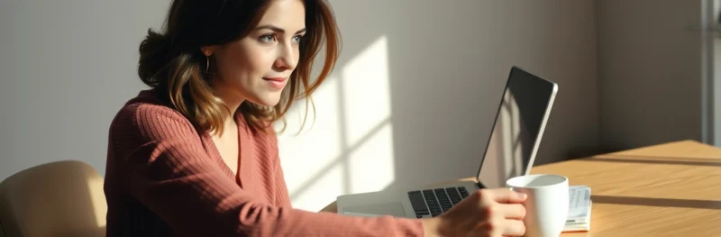 A seller reviewing how much can you make selling printables with a laptop and handwritten calculations