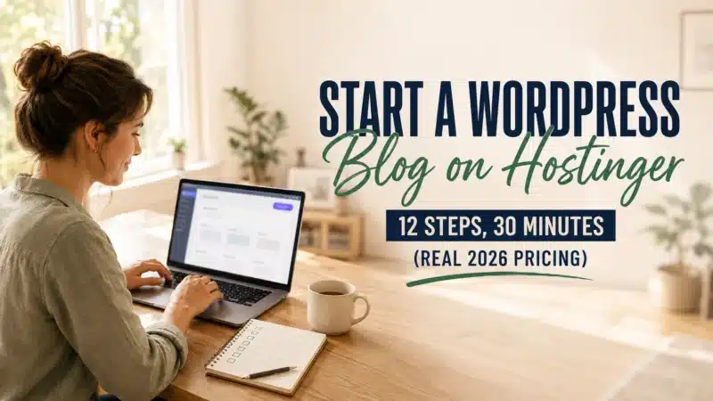 How to start a WordPress blog on Hostinger featured image