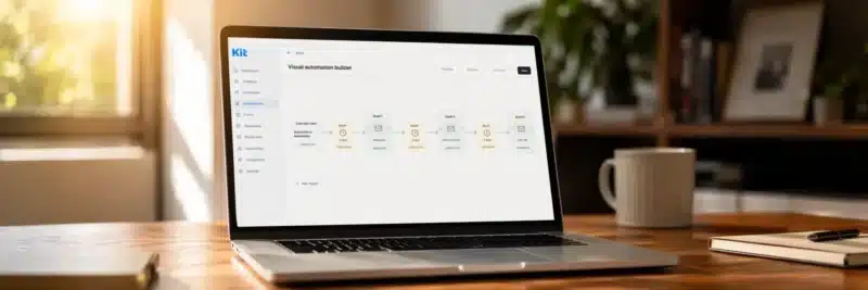 Kit ConvertKit dashboard shown in a 2026 review for bloggers and creators