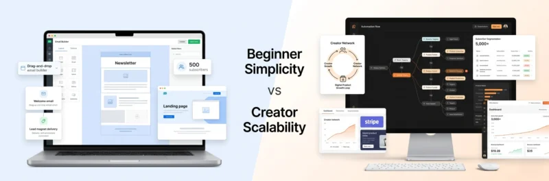 Kit vs MailerLite comparison for creators