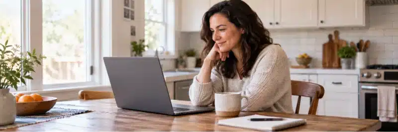 Person checking early sales activity for a new digital product