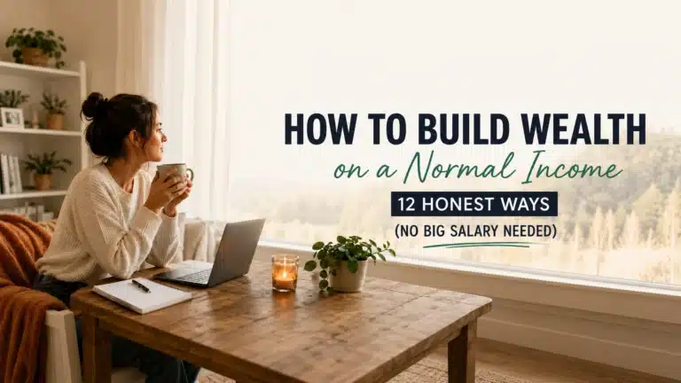 A woman looking for ways to build wealth on a normal income