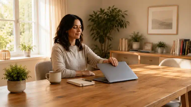 A woman in search of the answer to work life balance