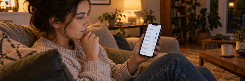 Person reviewing privacy permissions before using a money-saving app