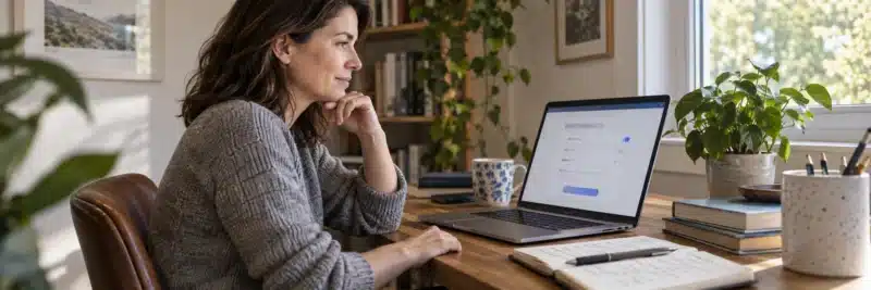 Person setting up automatic recurring contributions for long-term investing