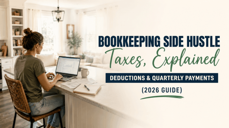 bookkeeping side hustle taxes featured image