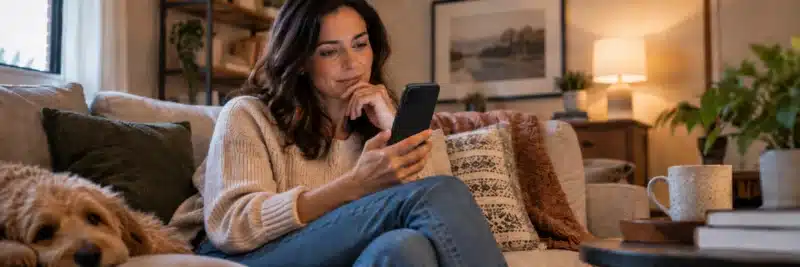 Person comparing investment account options before starting to invest