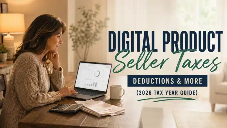 digital product seller taxes featured image