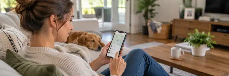 Person sharing their schedule with a trusted contact before a local side hustle job