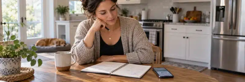 Person dividing extra money between saving and investing priorities