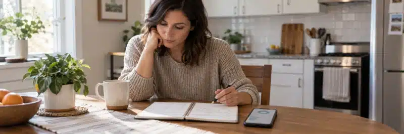 Person dividing extra money between savings, debt, and investing priorities
