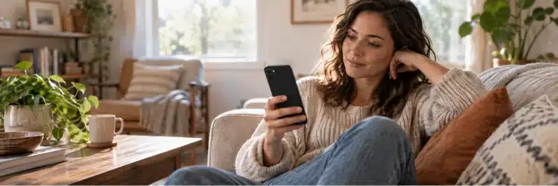 Person setting up a small recurring micro-investing contribution